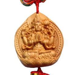 桃木工藝品 車(chē)內(nèi)吉祥掛件，祈愿出入平安